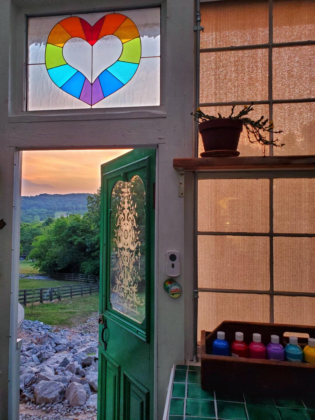 PRE-ORDER rainbow stainglass suncatcher