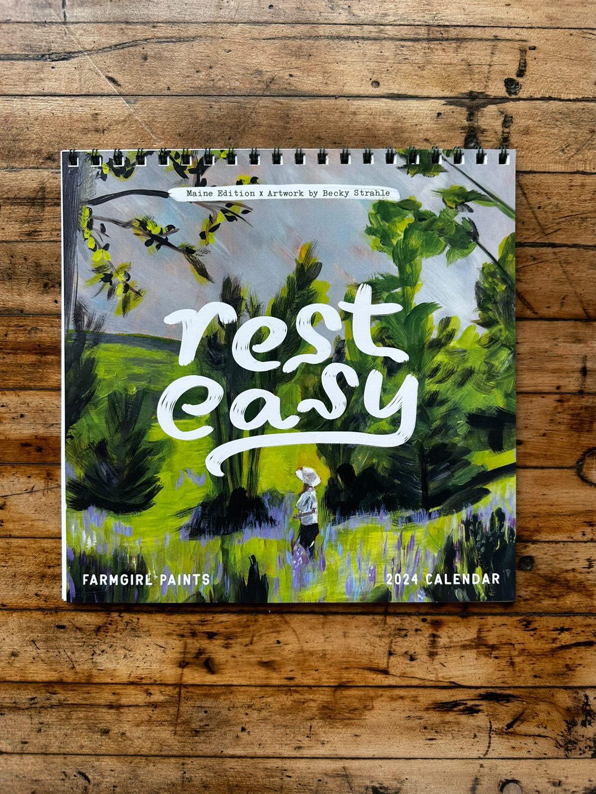 "Rest Easy" 2024 Calendar