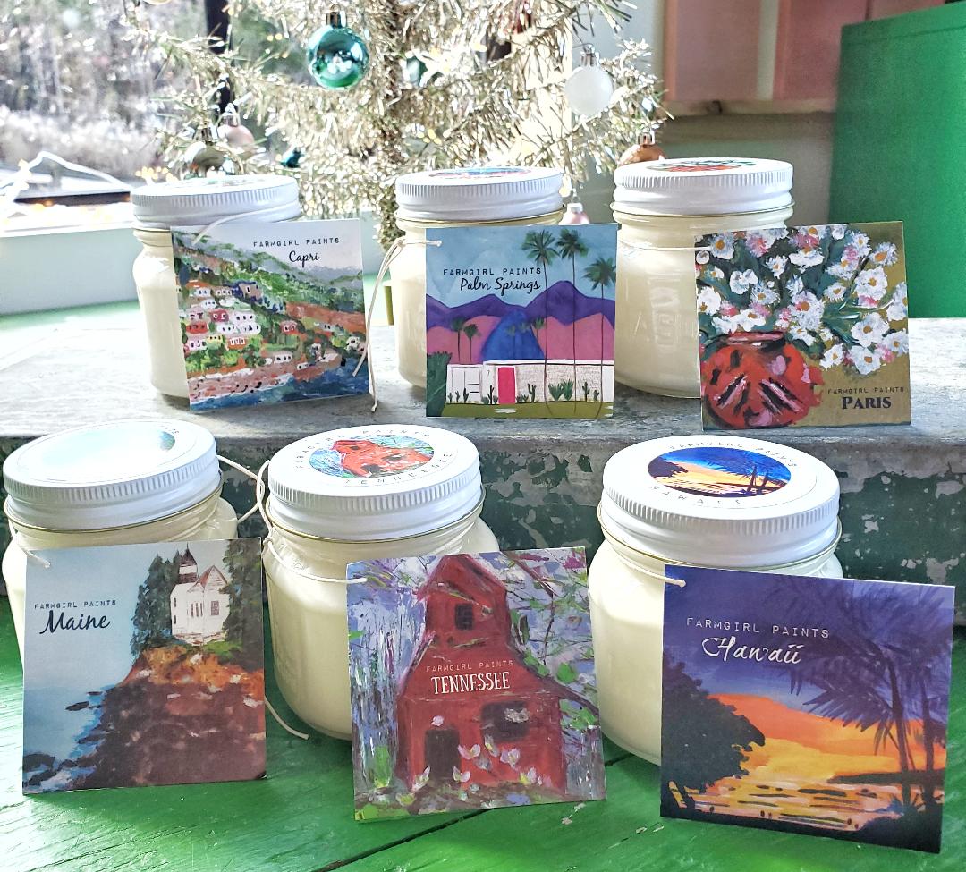 Farmgirl Paints Luxury Candle Line Travel Edition