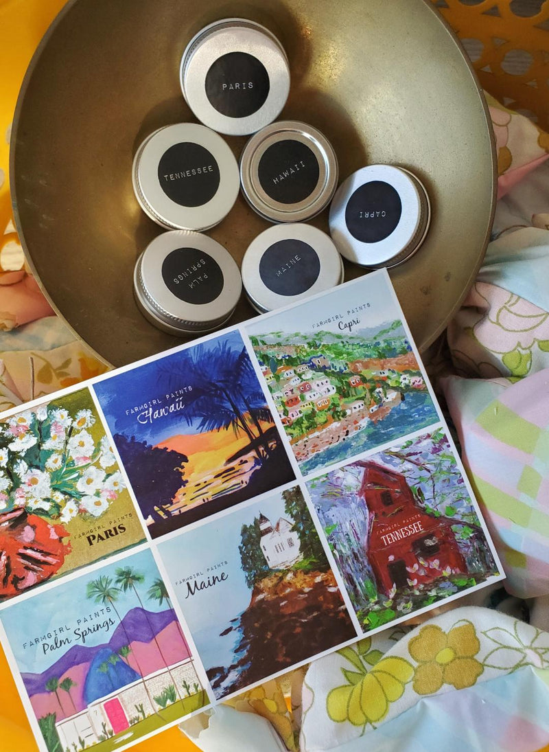 Farmgirl Paints Luxury Candle Line Travel Edition